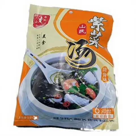 Shanmin Soupe instantanée aux algues saveur côtes de porc - 72 g