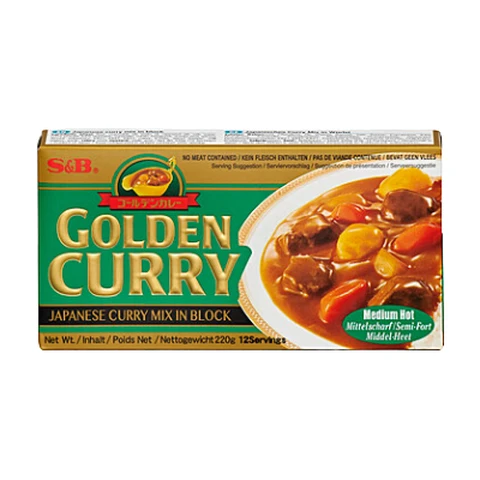 S&B Golden Curry Saucenmix - Mittel-scharf 220g