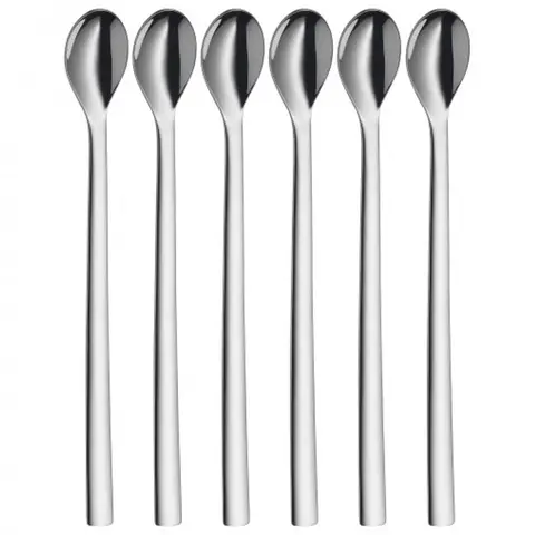 WMF Nuova Long Drink Lepelset - 6 stuks, RVS, 22 cm