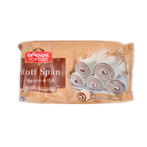 Oriental Fortune Mantou Steamed Buns - Chocolate Flavor, 360g