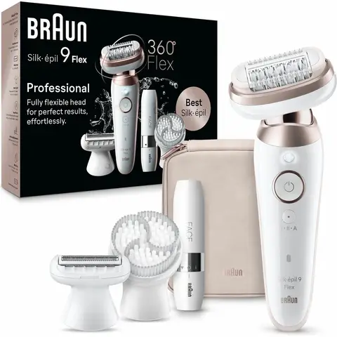 Braun 9-360 3D Epilator Silk·épil 9 Flex Wit/Rose Titan