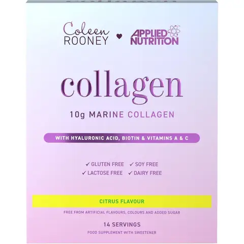 Applied Nutrition Colleen Rooney Marine Collagen Stick Packs Citrus Beauty Support - 14 Stick Packs