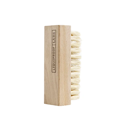 Liquiproof LABS Premium Vegetable Fibre Brush for applying our protector and shoe cleaning. 100% vegan. Natural bristles. For shoes trainers sneakers.