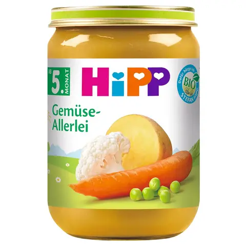 HiPP Gemüse Gemüse-Allerlei ab dem 5. Monat 6 x 190 g