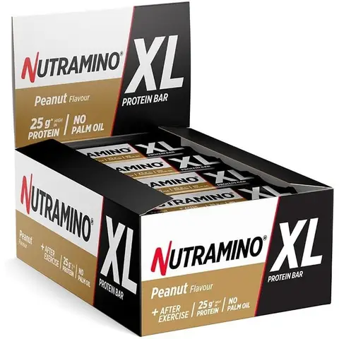 Nutramino XL eiwitreep 16 x 74 g - chocolade & pinda