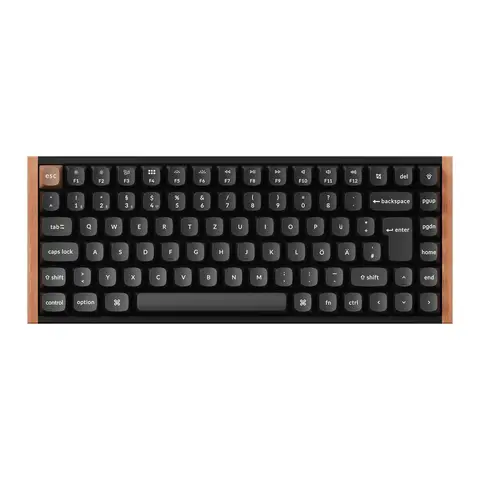 Keychron K2 HE 75% kabellose Tastatur mit hot-swappbaren magnetischen Schaltern - ISO-QWERTZ, deutsche Layout