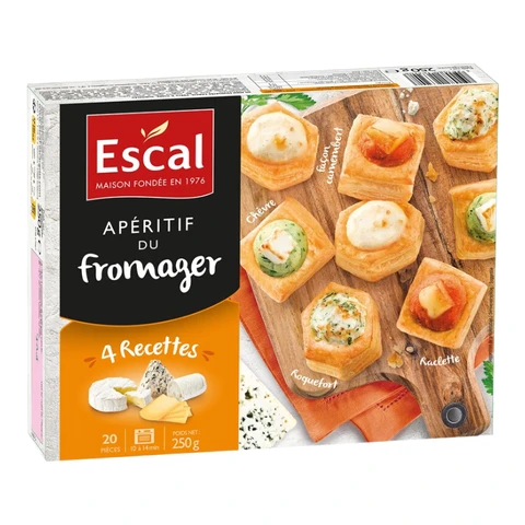 ESCAL Cheese Puff Pastry Appetizers 20 Pieces 250 g