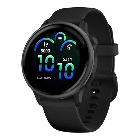 Garmin vívoactive 6  Montre connectée GPS pour le fitness et la santé avec écran ultra-lumineux - Gray avec bracelet noir