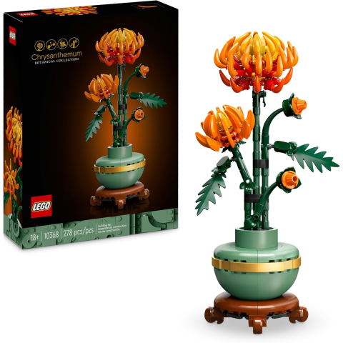 LEGO 10368 Botanische Sammlung 10368 Chrysanthemen-Set für Erwachsene 278 Teile