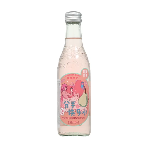 Hankow Er Chang Spritziger Birnenfruchtsaft mit Pfirsichblüten-Geschmack, 275 ml