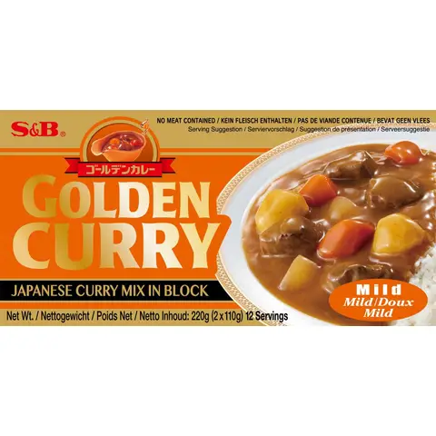 S&B Golden Curry Sauce Mix Mild 220g