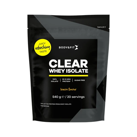 Body&amp;Fit Clear Whey Isolate Citroen, 540 g (20 porties)
