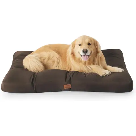 Waschbares Hundekissen BEDSURE - wasserdicht - Größe XL - 111x89x10cm - Kaffee Braun