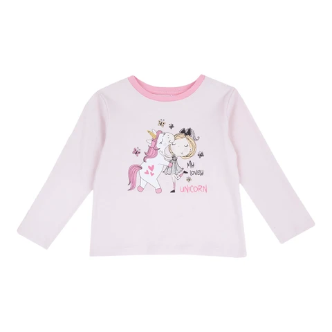 CHICCO T-shirt met lange mouwen 92 lichtroze