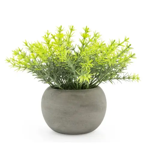 Candlelight Artificial Rosemary Plant in Concrete Effect Pot 15cm