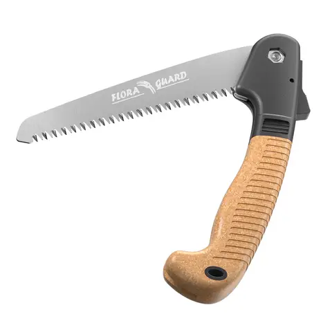 FLORA GUARD Faltbare Hand- und Gartenbaumsäge, Premium-Gartenbaumsäge, aus hochwertigem SK-5-Stahl, für Bushcraft, Camping, Holzarbeiten, Baum- und Straubenschneiden