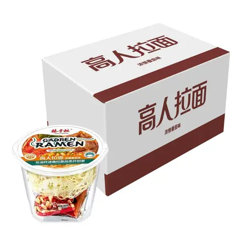 Yangzhanggui Gaoren Ramen, Rich Tomato Flavor, 168g × 12 Cups (Full Case)