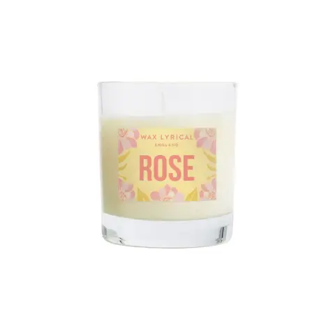 Wax Lyrical Candle Pop Florals Rose, 586g, Up to 42 Hours Burn Time