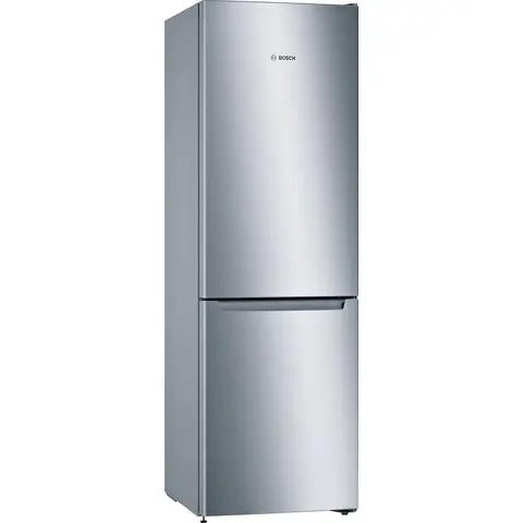 Bosch KGN33NLEB Serie 2 Kühl-Gefrier-Kombination, 176 x 60 cm, 192 L Kühlraum & 87 L Gefrierraum, NoFrost nie wieder abtauen, LED-Beleuchtung gleichmäßige Ausleuchtung [Energieklasse E]