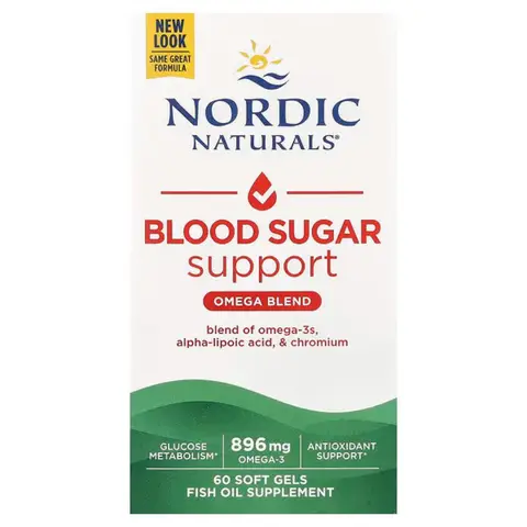 Nordic Naturals Omega Blood Sugar, 896mg - 60 Softgels