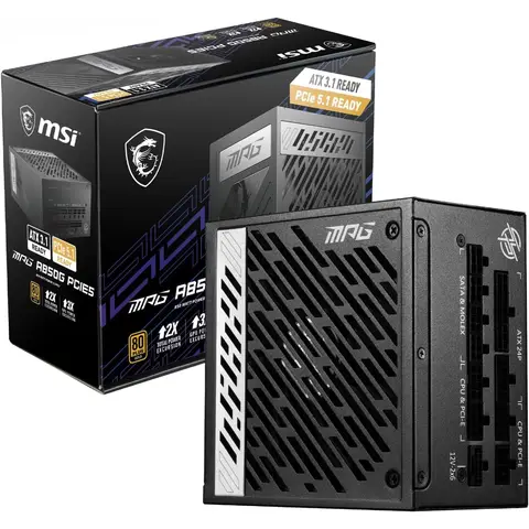MSI 850W ATX Fully Modular Power Supply - MPG A850G PCIE5