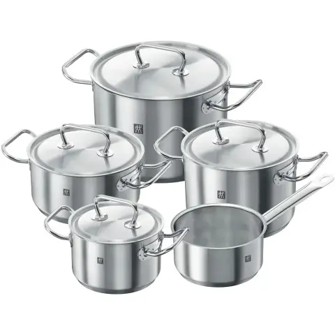 Zwilling Twin Classic Serie Kochgeschirrset, Edelstahl - 5-teilig - 16cm + 24cm2 + 20cm2