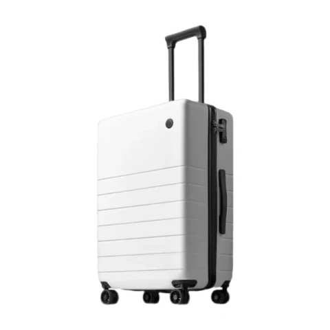 ochama x J.ZAO 26-Inch Harde Koffer met Zwenkwielen - Grote Capaciteit, Moeiteloze Mobiliteit, Wolkwit 26 Inch / Wit