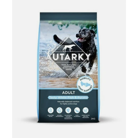Autarky Adult Grain-Free White Fish & Potato Complete Dry Dog Food, 2kg Bag