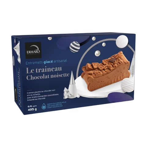 ERHARD Traîneau Chocolat Noisette 495g