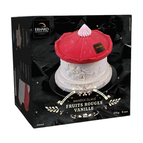 ERHARD Manège Glacé Vanille Fruits Rouges 575g
