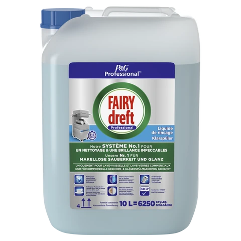 FAIRY Liquide de Rinçage pour Lave-Vaisselle  Professionnel 10L