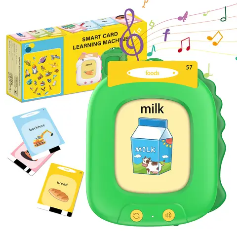 CHEERFUN Dino-Lernspielzeug mit Karten, 8,5 Zoll, grün – sicheres Geschenk, spaßig, Geschenkidee zum Geburtstag und zu Weihnachten