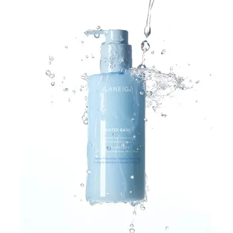Laneige Aqua gezichtsreinigingsgel met microhyaluronzuur, pH-gebalanceerd, duo-verpakking 250 ml x 2