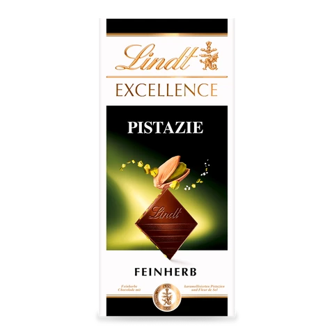 Lindt Excellence feinherb Schokolade Pistazie 100 g