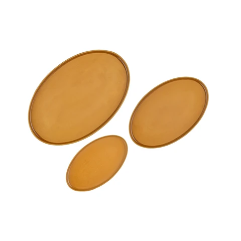 BJÖRN Plateau de service SCANDI - 3 pièces - Ocre