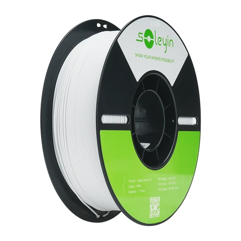 Creality Soleyin Ultra PLA Weiß 1KG 3D-Druckerfilament 1,75 mm, hohe Geschwindigkeit 30–300 mm/s, passend für die meisten FDM-3D-Drucker