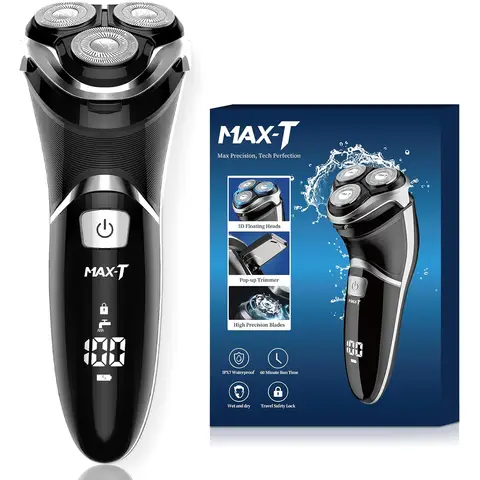 MAX-T 7109 USB Electric Shaver – Black
