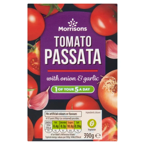 Morrisons Passata With Onion & Garlic 390g
