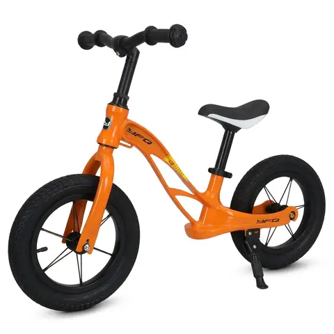 Neuleb Toddler Balance Bike, Lightweight No Pedal Training Bicycle with Adjustable Seat, Air-Free Tires & Kickstand, Kids First Bike for Ages 3 to 6 Years, Perfect for Learning to Ride, Orange