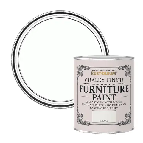 RUST-OLEUM CHALKY FURNITURE PAINT CHALK WHITE 750ML