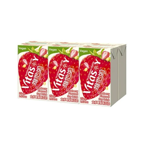 Vitasoy Soy Drink Strawberry Flvour 6x250ml