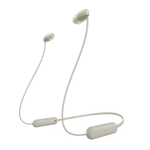 Sony WI-C100 Wireless Neckband Earphones (Taupe)