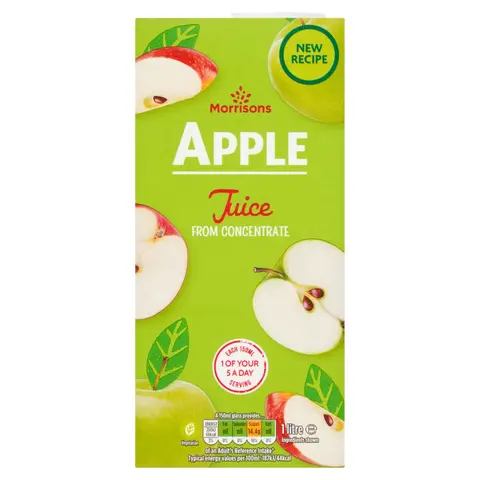 Morrisons Apple Juice From Concentrate 1L