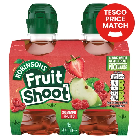 Robinsons Fruit Shoot Summer Fruits 4 X 200ml