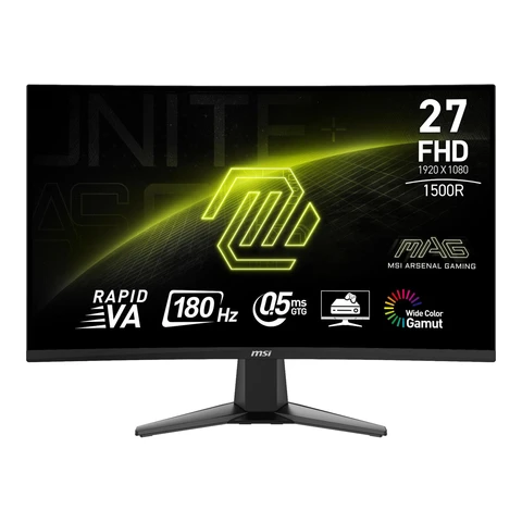 MSI MAG 27C6F computermonitor 68,6 cm (27") 1920 x 1080 pixels Full HD LCD zwart