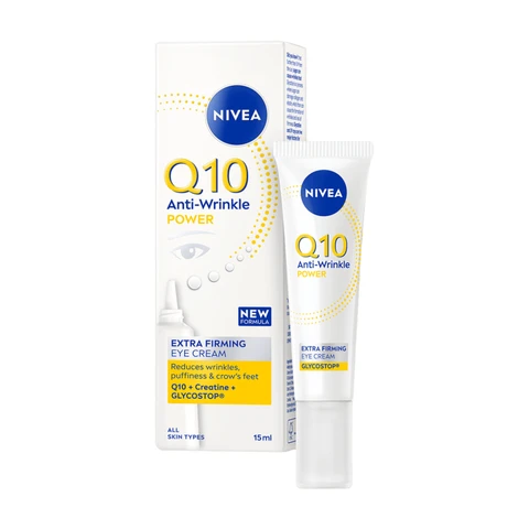 NIVEA Q10 POWER Oogcontourcrème - Alle huidtypen - Oogcrème met Q10 en creatine - Tegen Donkere Kringen en Wallen - Anti Rimpel Eye Cream - 15 ml