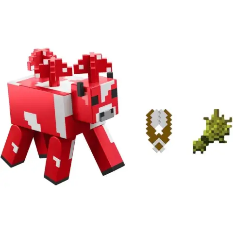 Mattel Minecraft Vanilla 3.25" Paddenstoel Actiefiguur voor Kinderen vanaf 6 Jaar