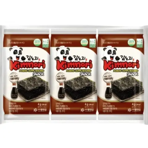 Kimnori Gewürzter Seetang TERIYAKI 3x4g