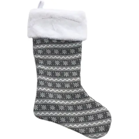 Classic Snowflake Christmas Stocking