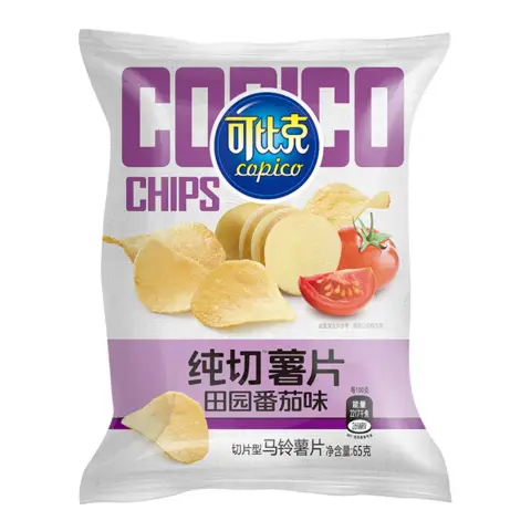 Copіco Potato chips (Tomato flavour)可比克纯切薯片田园番茄味65g